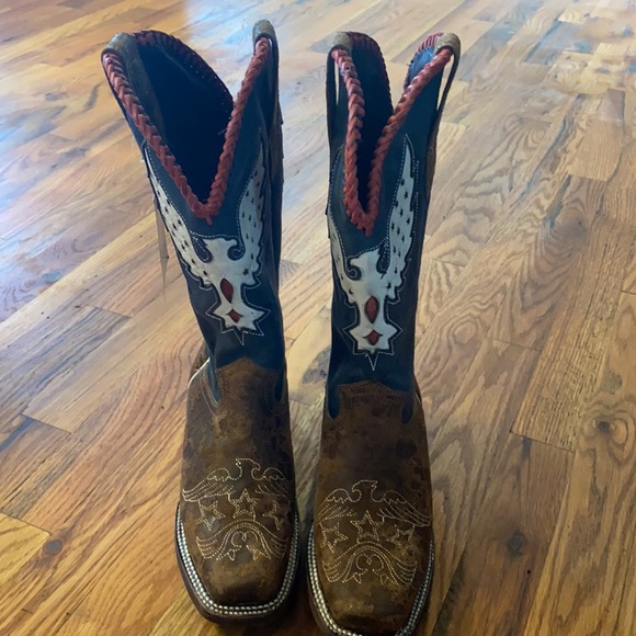 Red, White, and Blue Cowboy Boots - Picture 3 of 4